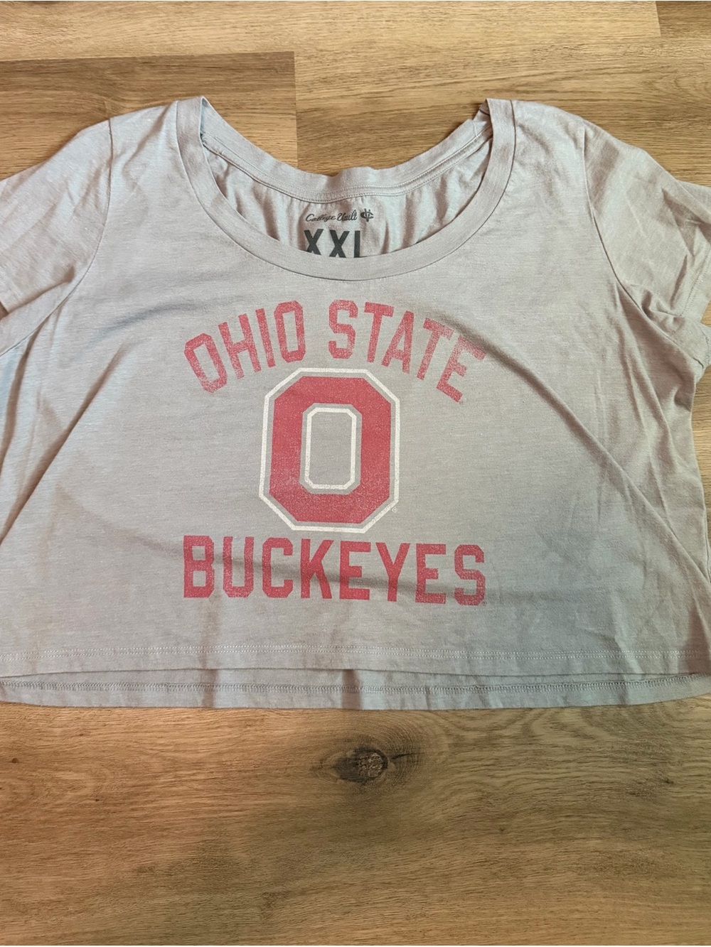 Ohio State Buckeyes Pink Graphic Crop Top - Women's